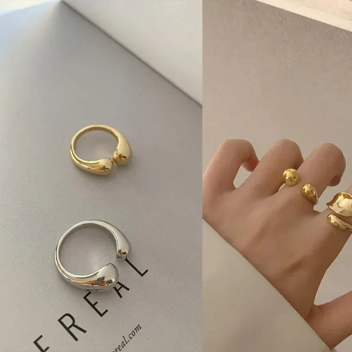 Minimalist Adjustable Ring - Elise-Gold-The Livary