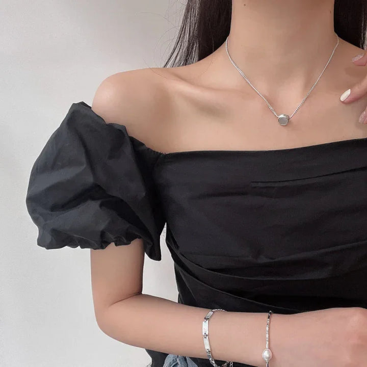 Stylish Necklace with Smiley - Mira-The Livary