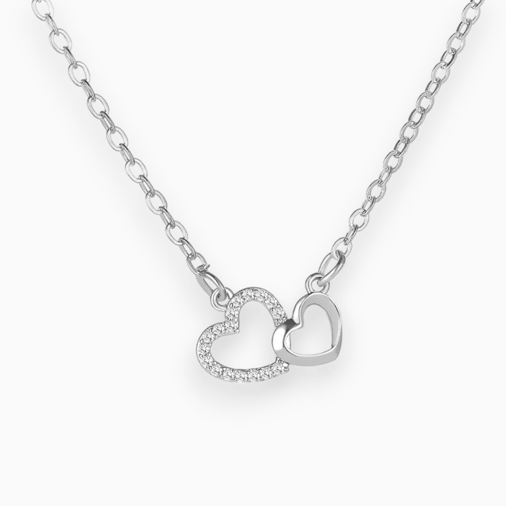 Heavenly Love Connection Necklace - Celestina-Silver-The Livary