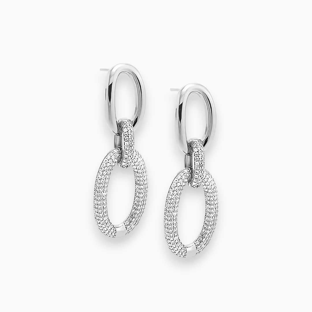 Luxury Sparkling Earrings - Aurora-Silver-The Livary