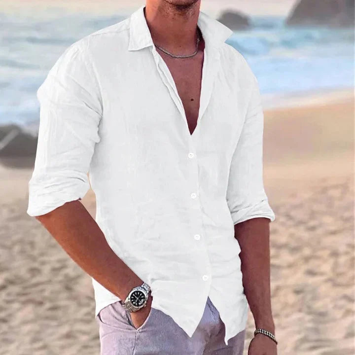 Modern Wit Cotton Men's Shirt - Matteo-S-The Livary