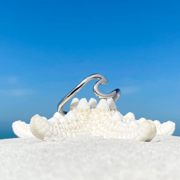 Silver Sea Wave Ring - Maris-5-The Livary