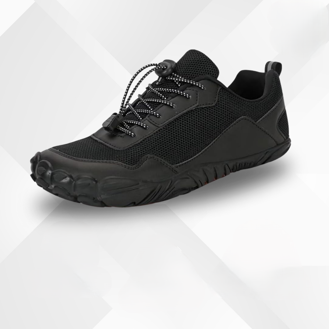 Waterproof orthopaedic barefoot shoes – Lennox-Black-6-The Livary