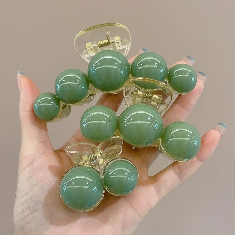 Green Pearl Hair Clip - Liana-Complete Set-The Livary