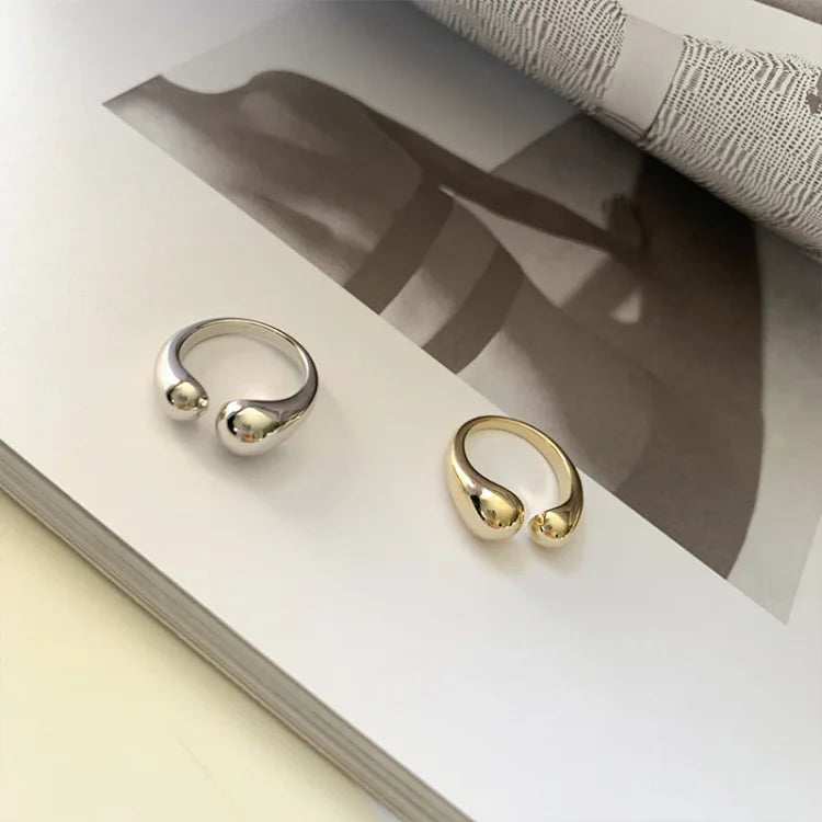 Minimalist Adjustable Ring - Elise-Gold-The Livary