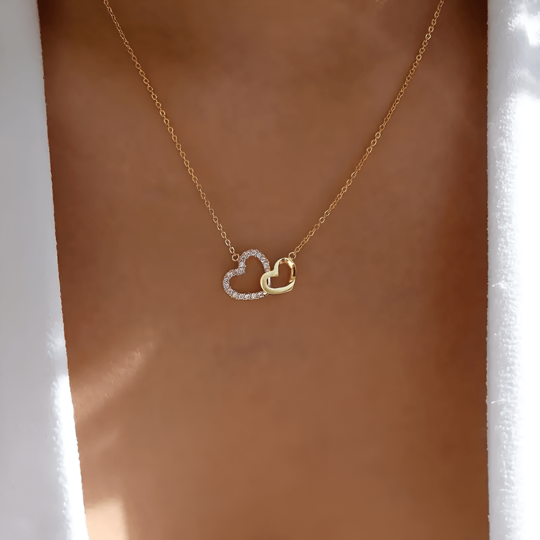 Heavenly Love Connection Necklace - Celestina-Silver-The Livary