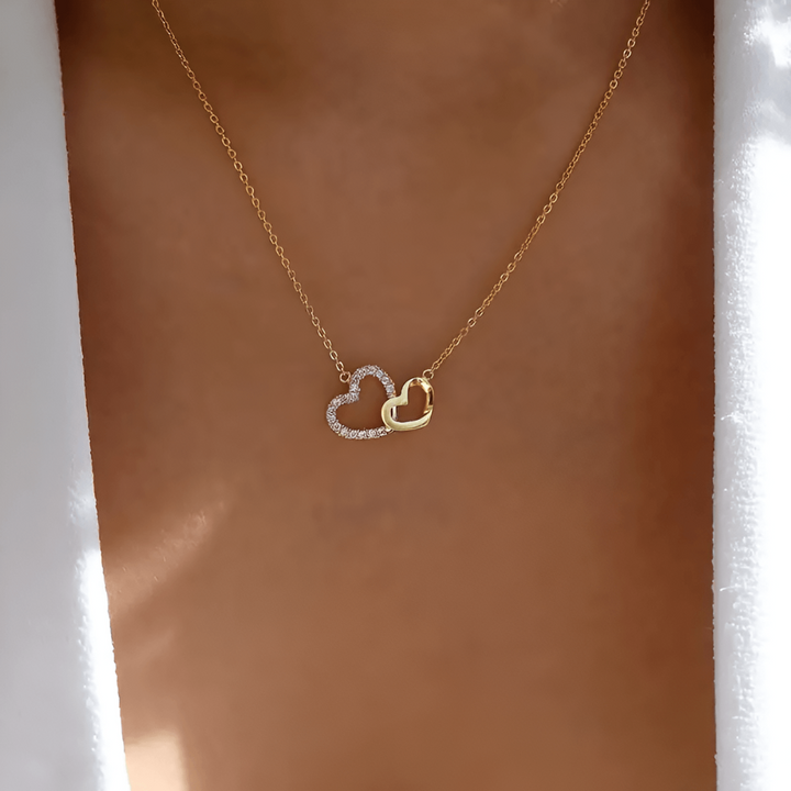 Heavenly Love Connection Necklace - Celestina-Silver-The Livary