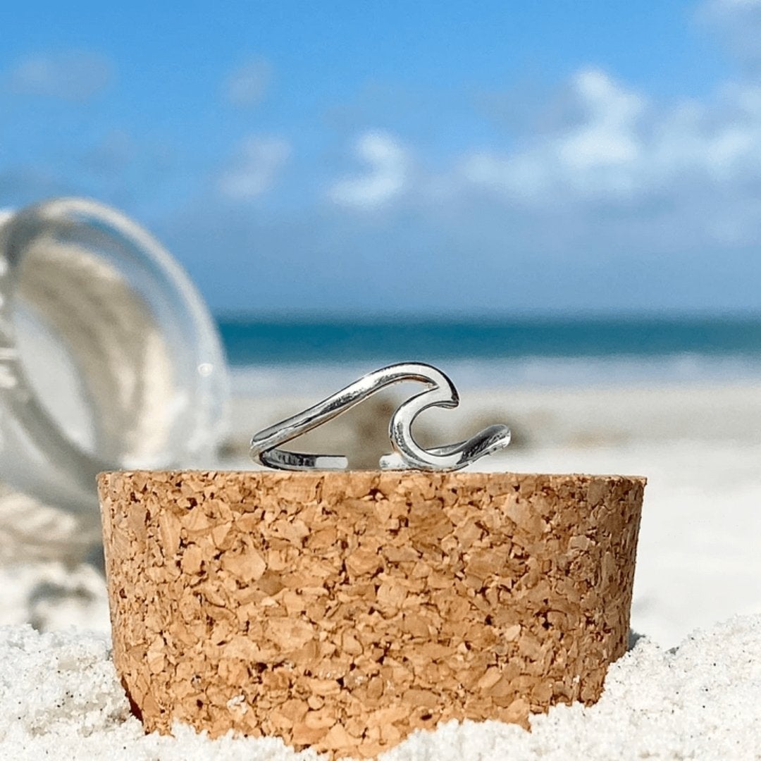 Silver Sea Wave Ring - Maris-5-The Livary