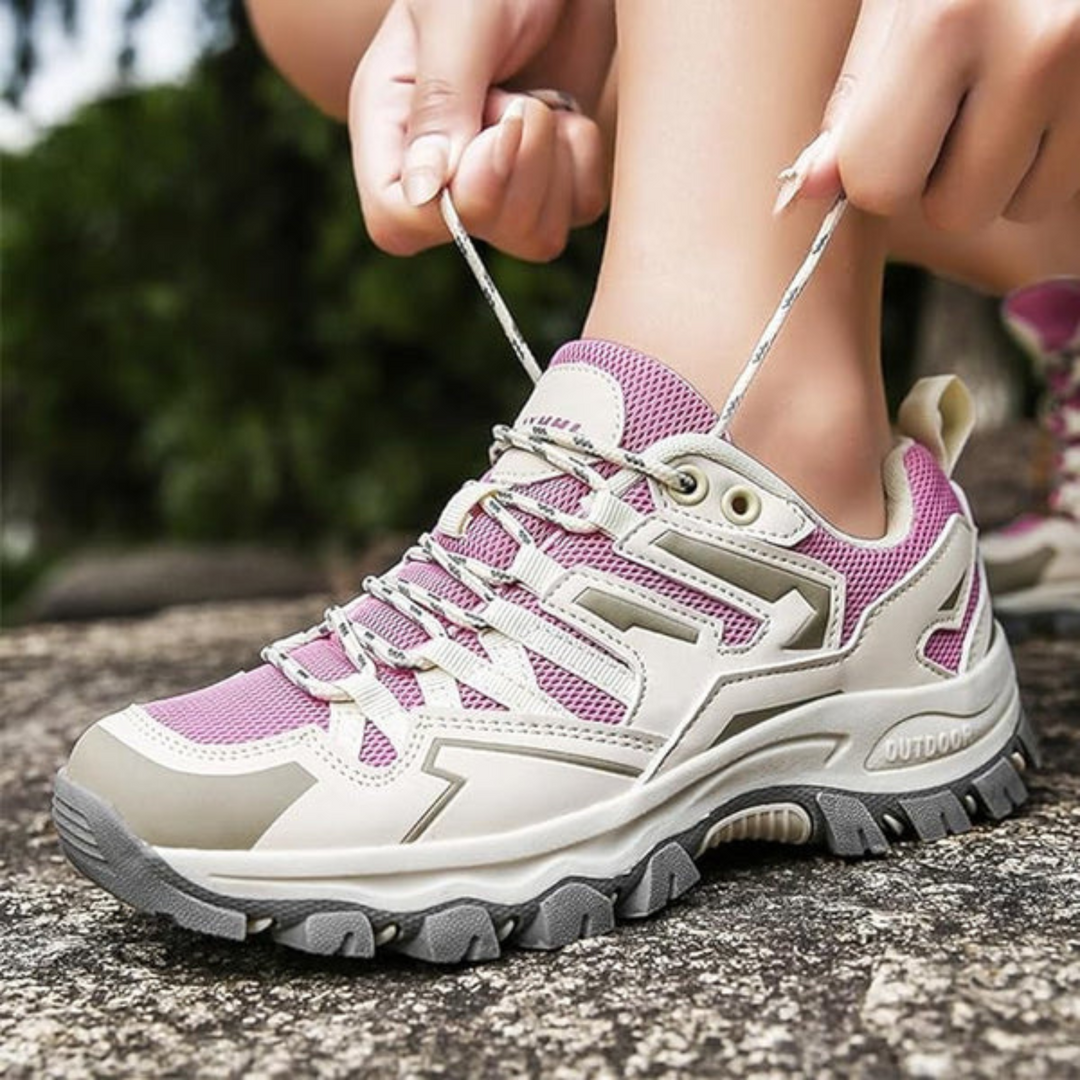 Sturdy Women's Walking Shoe - TerraTrail-Purple grey-3.5-The Livary