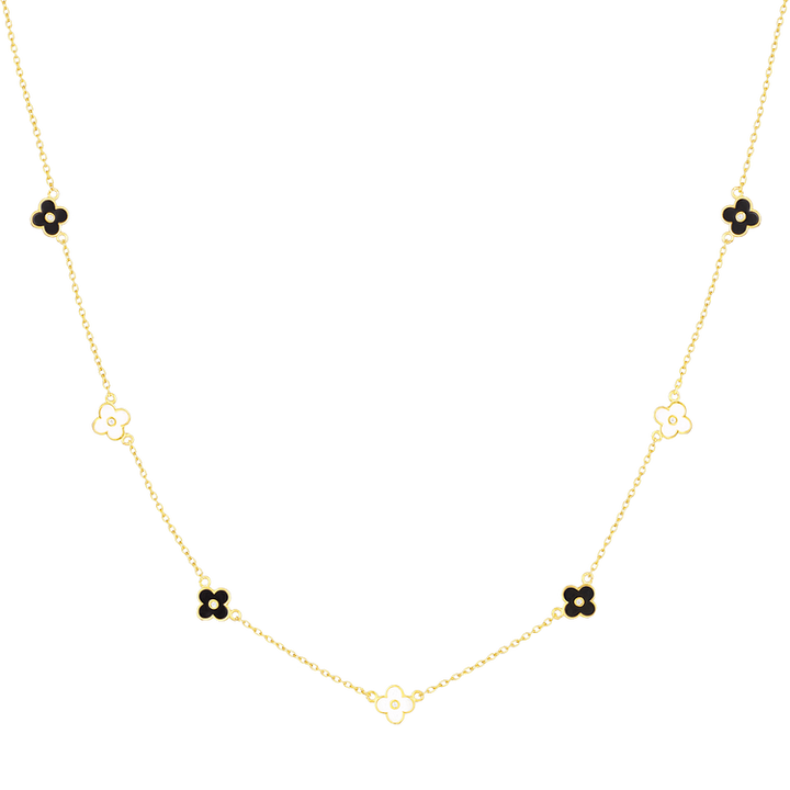 Delicate Flower Necklace - Lilliane-Gold-The Livary