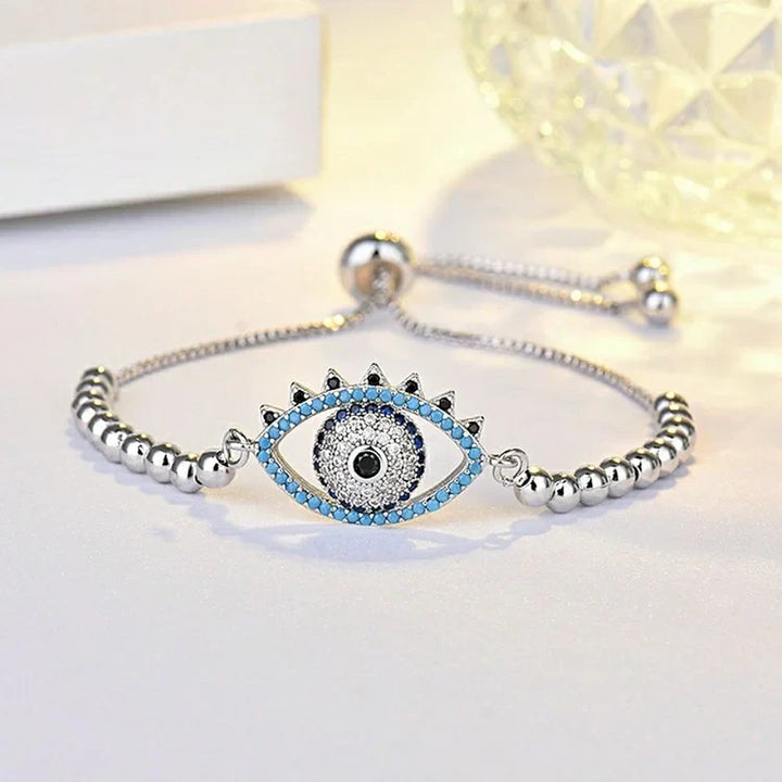 Evil Eye Bracelet - Mira-A rose gold-The Livary