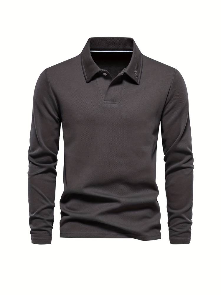 Stylish Men's Pullover – Matteo-Black-S-The Livary