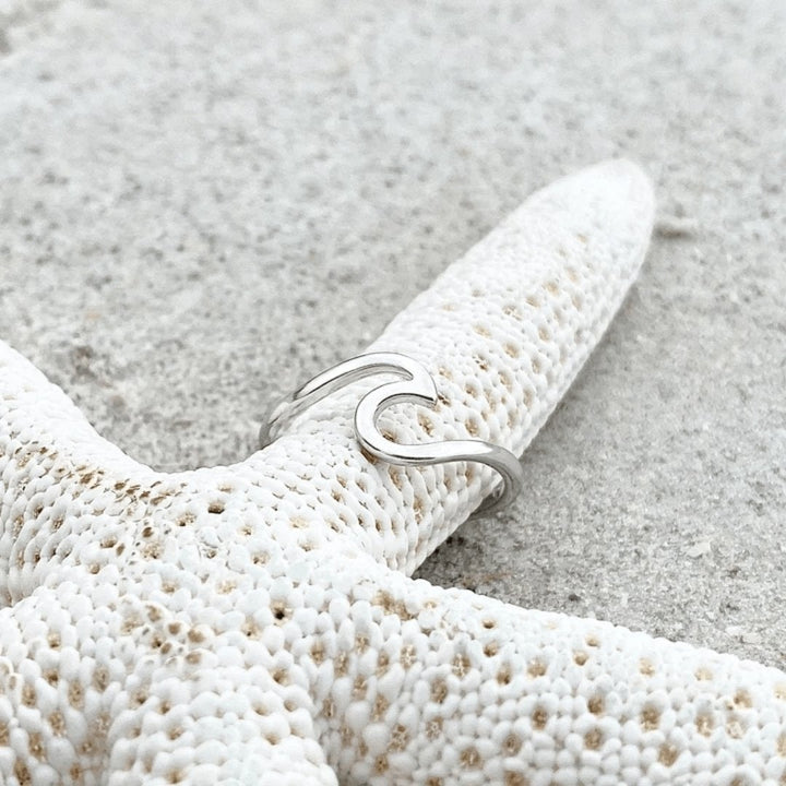 Silver Sea Wave Ring - Maris-5-The Livary