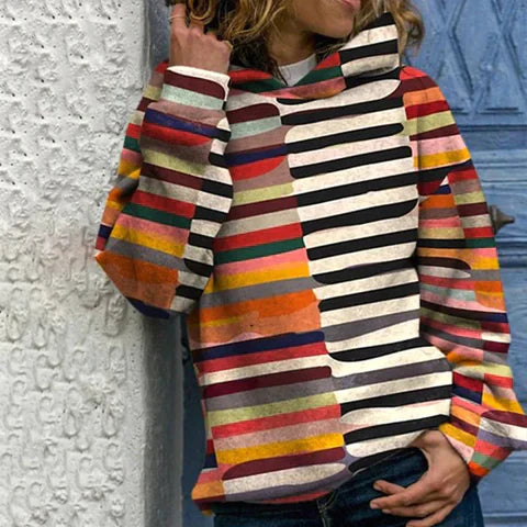 Striped Hoodie - Sophie-S-The Livary