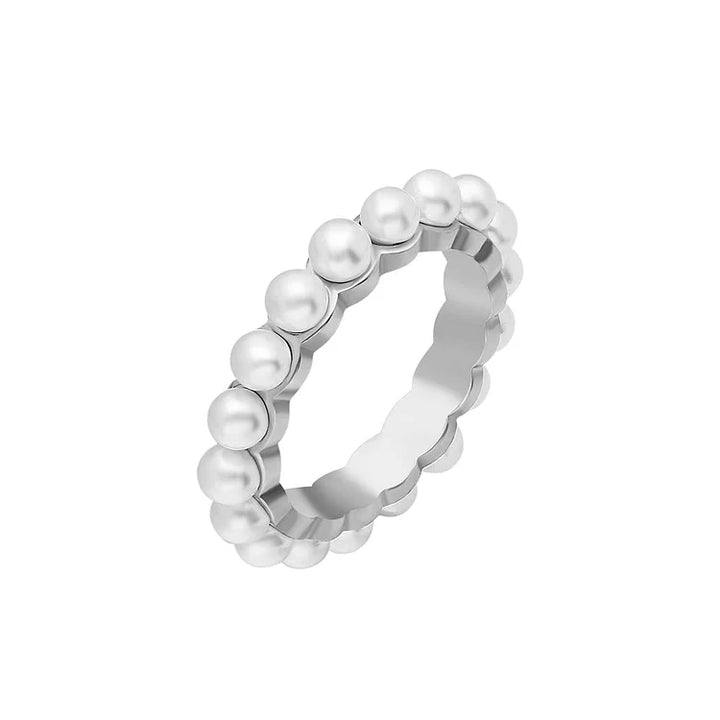 Pearl Ring of Refinement - Amaris-Silver-5-The Livary