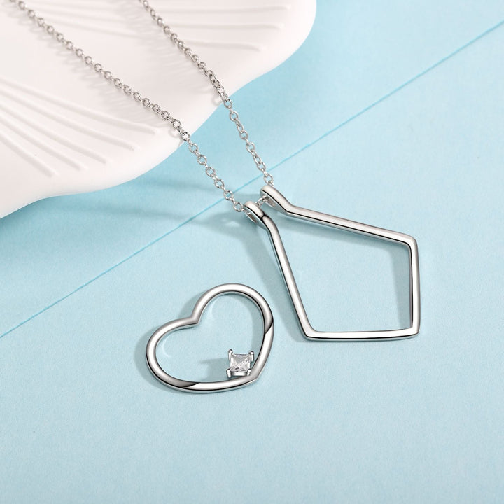 Heart Ring Holder Necklace - Amelina-The Livary