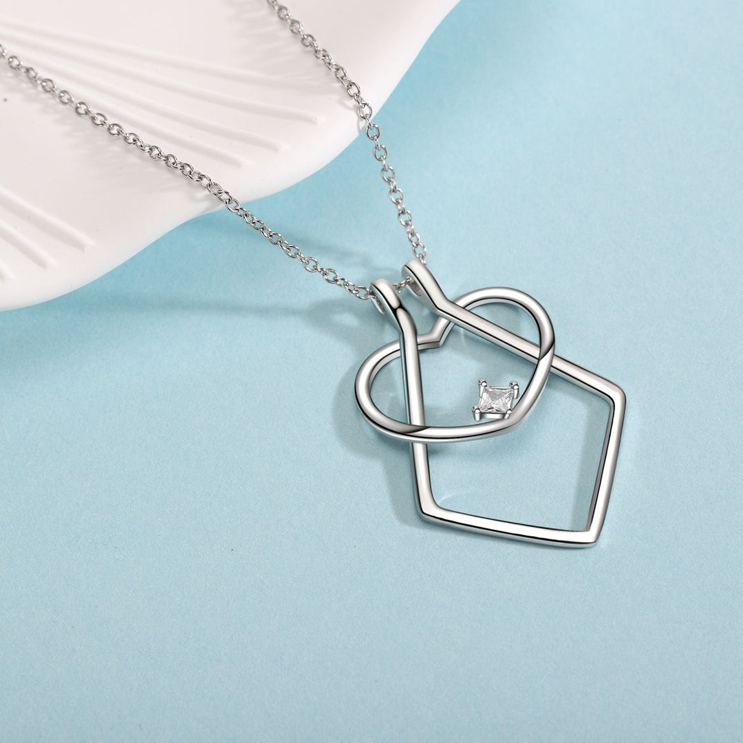 Heart Ring Holder Necklace - Amelina-The Livary