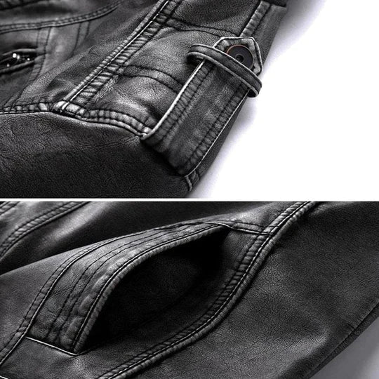 Avan - Stylish Leather Jacket for Men-S-The Livary