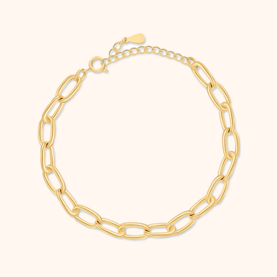 Trendy Link Bracelet - Lucia-Gold-The Livary