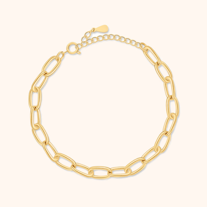Trendy Link Bracelet - Lucia-Gold-The Livary