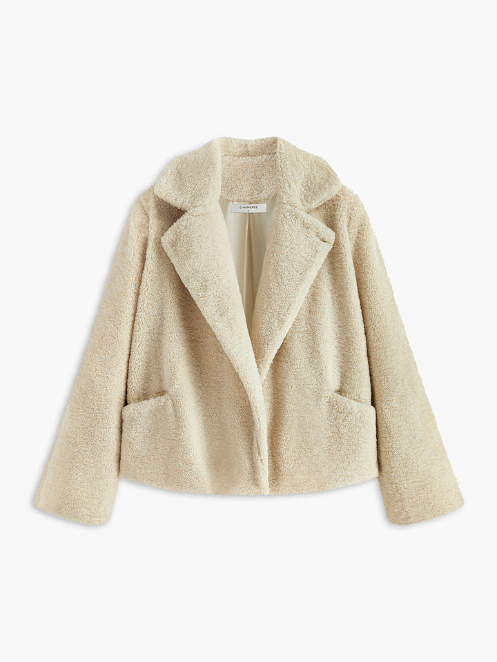Comfortable Ladies Teddy Coat - Aveline-S-The Livary