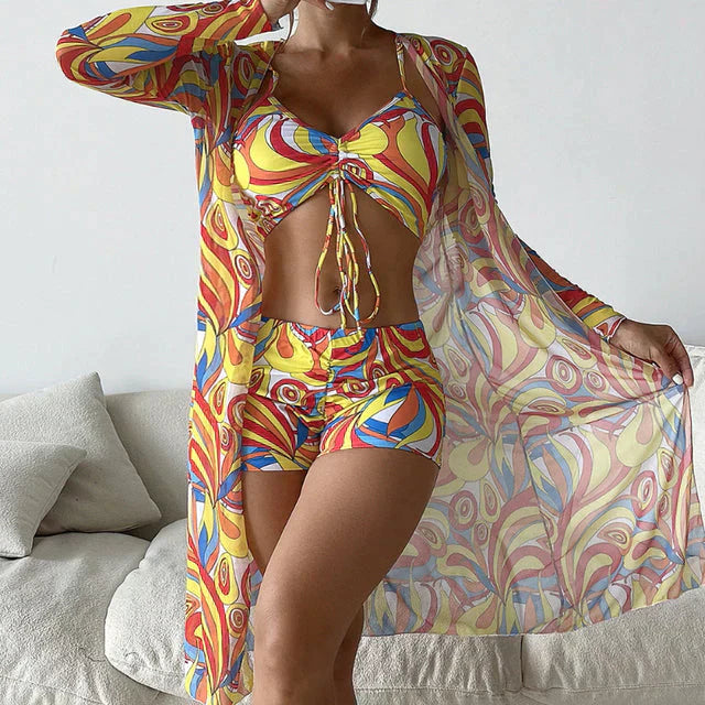 Trendy summer look for women with comfortable fit and breathable material – Nevi-Yellow-S-The Livary