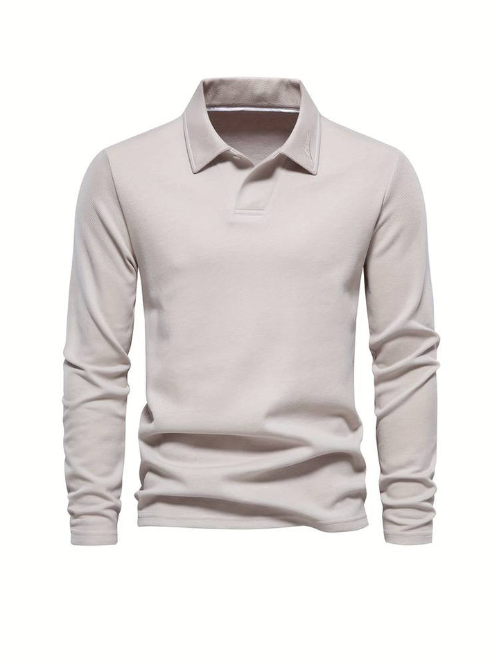 Stylish Men's Pullover – Matteo-Beige-S-The Livary