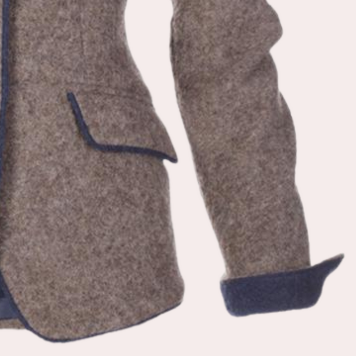 Refined Ladies Blazer - Elara-Brown-XS-The Livary