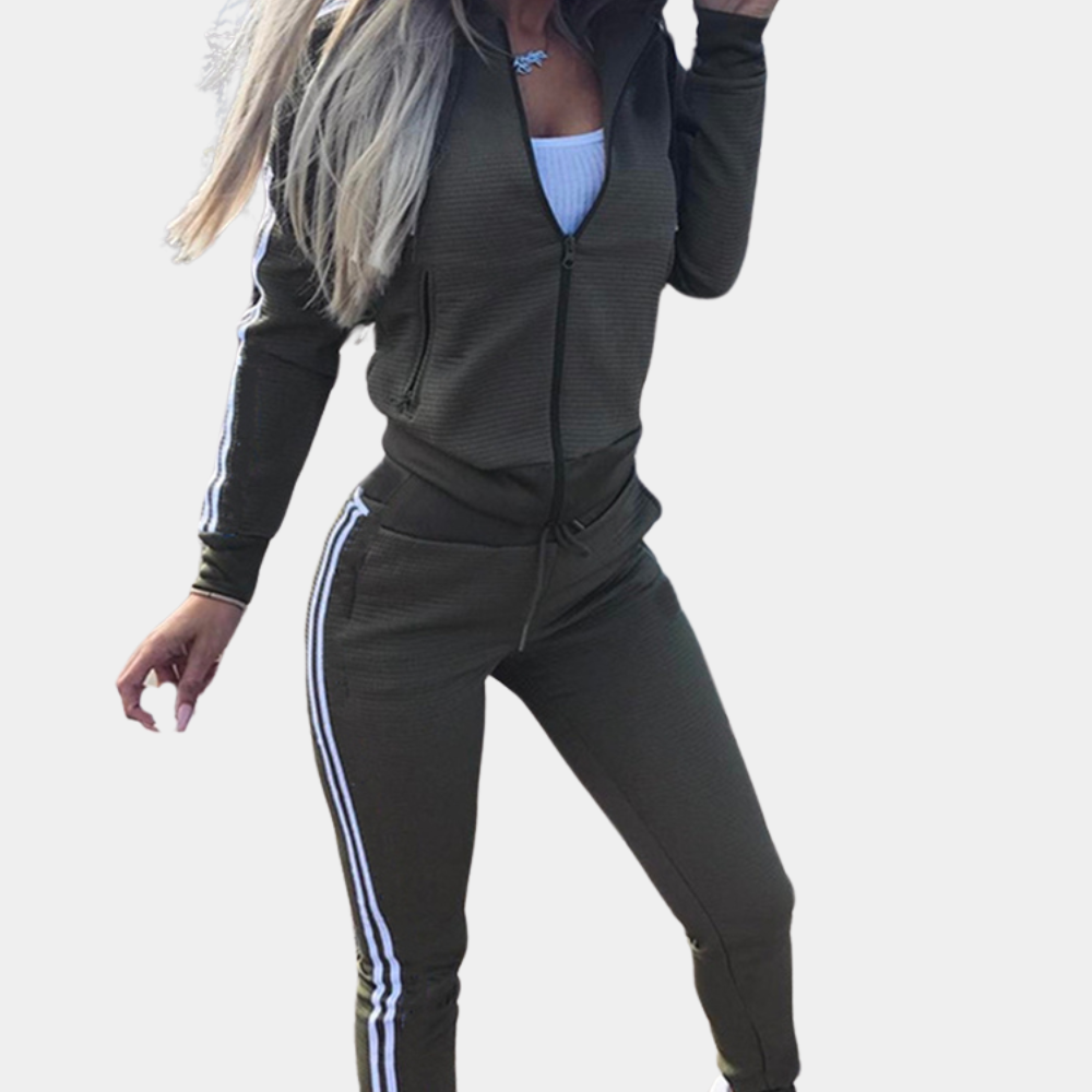 Trendy Ladies' Tracksuit - Mila-Grey-XS-The Livary