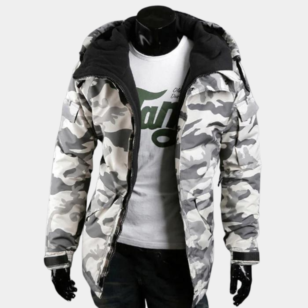 Camouflage Jacket for Men - Rafael-White-S-The Livary