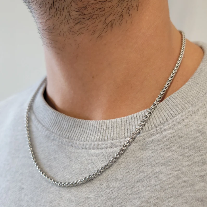 Cool Men's Necklace - Fortis-Silver-The Livary