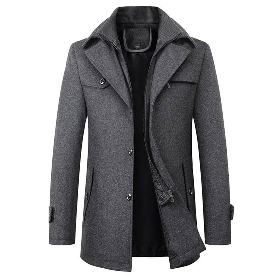 Stylish Men's Winter Coat - Victor-Dark grey-M-The Livary