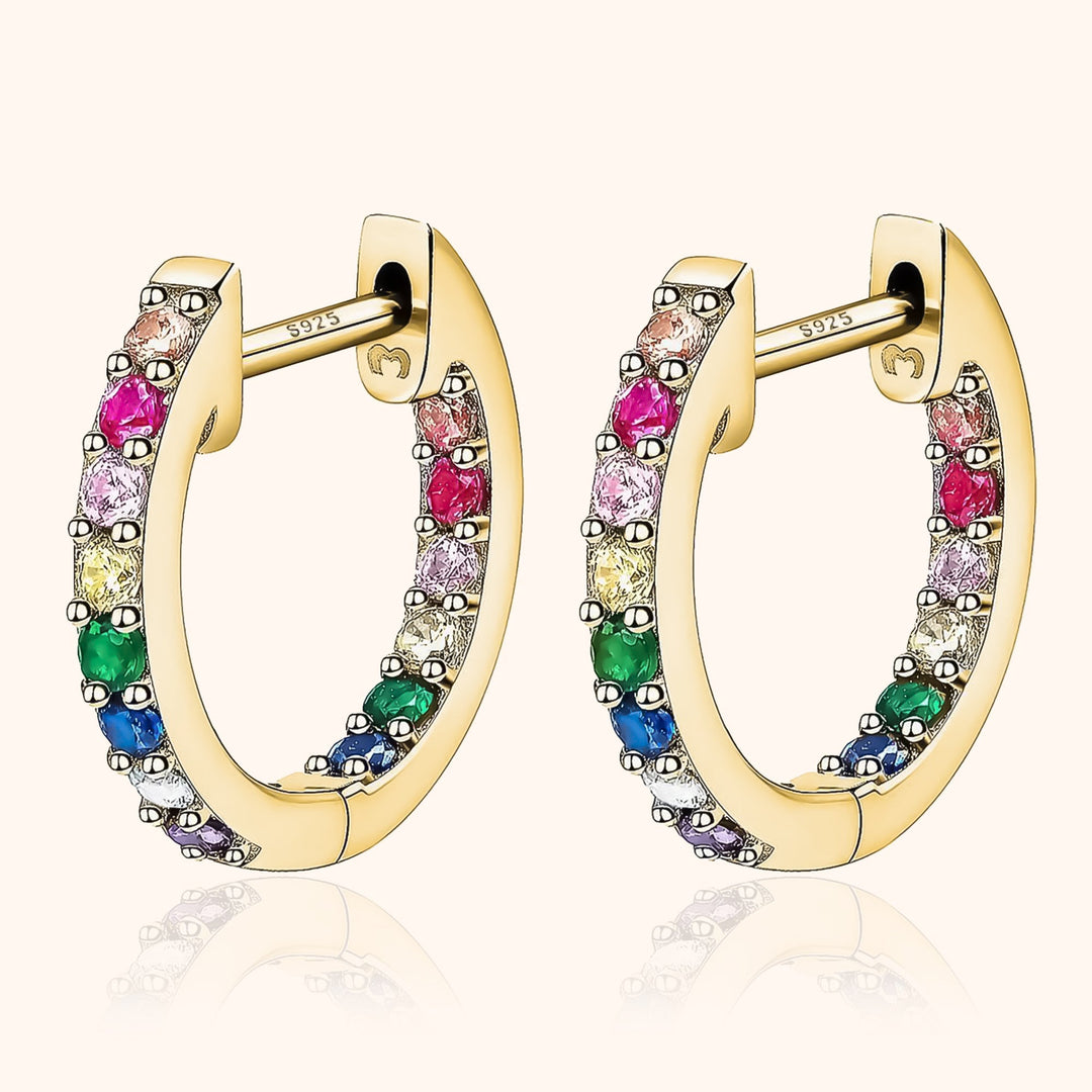 Rainbow Hoops - Sofia-Gold-The Livary