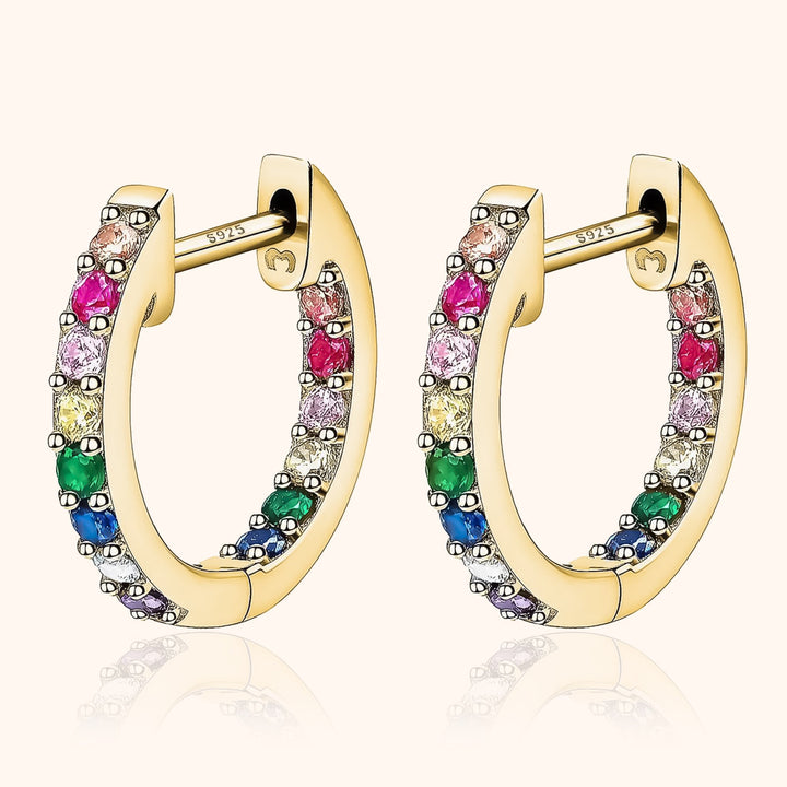 Rainbow Hoops - Sofia-Gold-The Livary