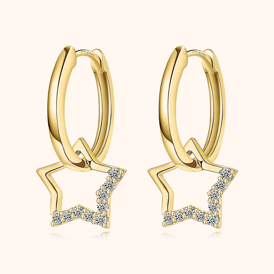 Earrings with Charms - Noëmi-Gold-The Livary