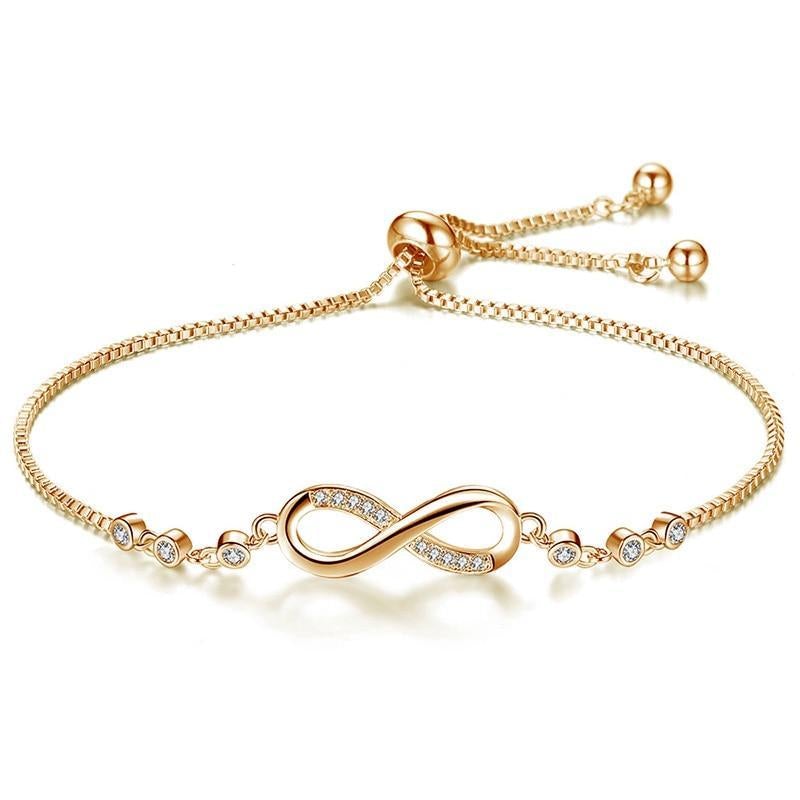 Adjustable Infinity Bracelet - Amaya-Gold-The Livary