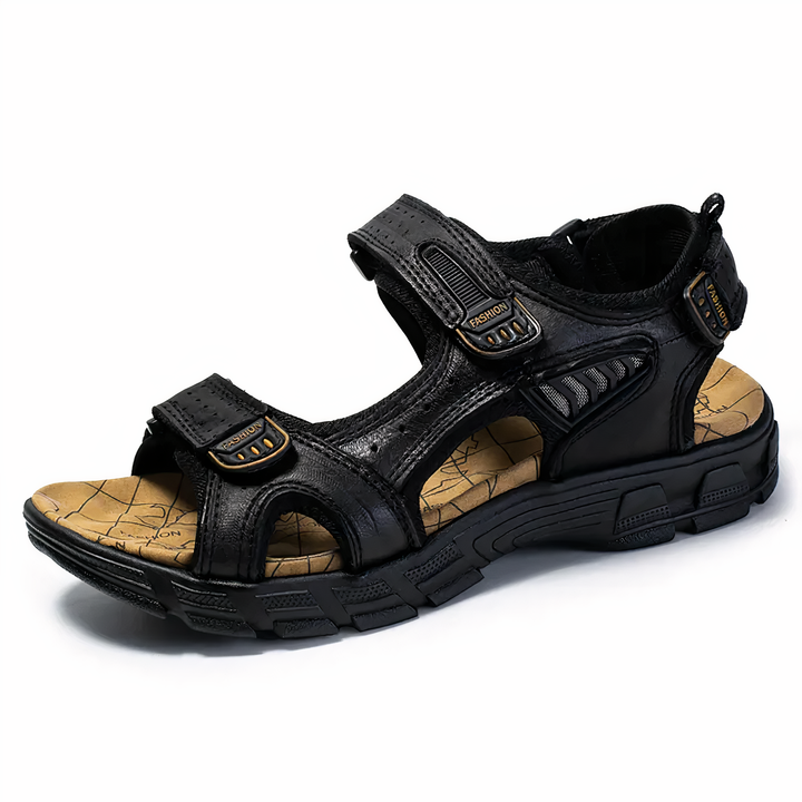 Orthopaedic Men's Sandals - Jules-Black-7-The Livary