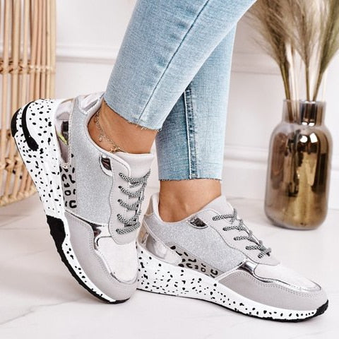 Trendy Waterproof Ladies Sneakers – Nora-Silver-4.5-The Livary