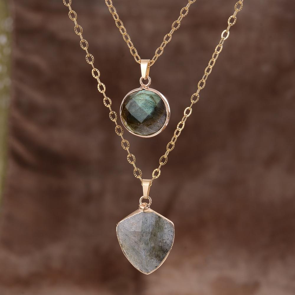 Labradorite Protection Chain - Valoria-The Livary