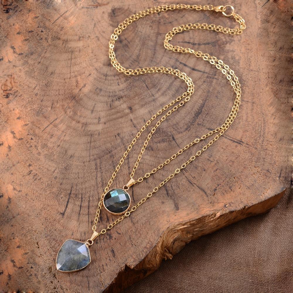 Labradorite Protection Chain - Valoria-The Livary