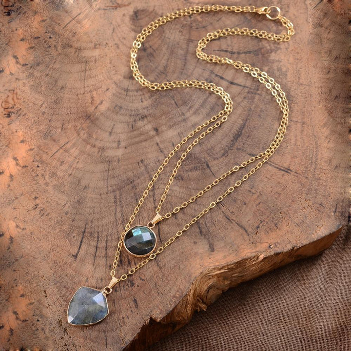 Labradorite Protection Chain - Valoria-The Livary