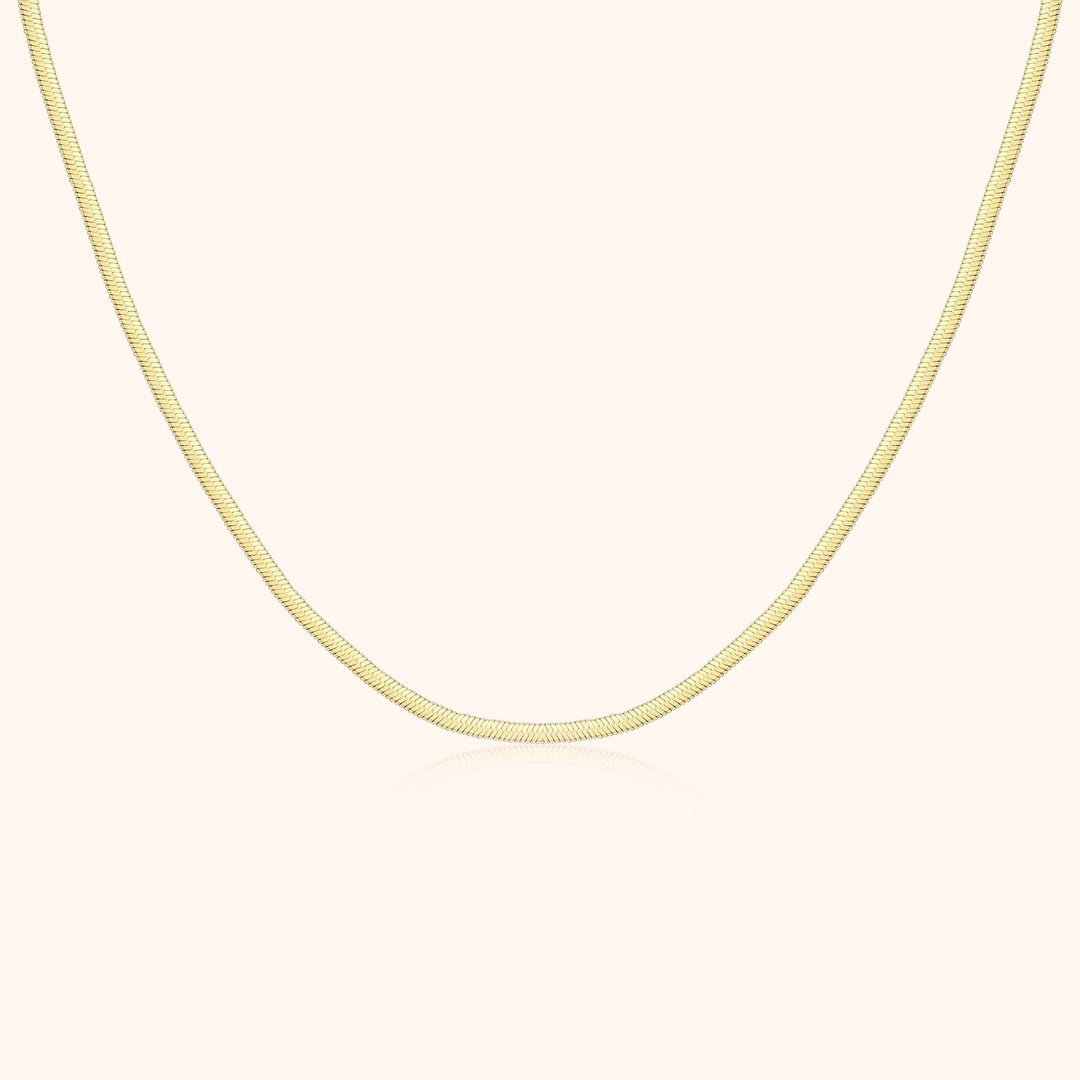 Luxury Flat Necklace - Elvira-Gold-The Livary