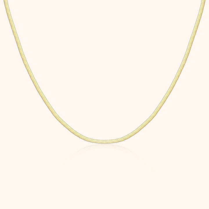 Luxury Flat Necklace - Elvira-Gold-The Livary