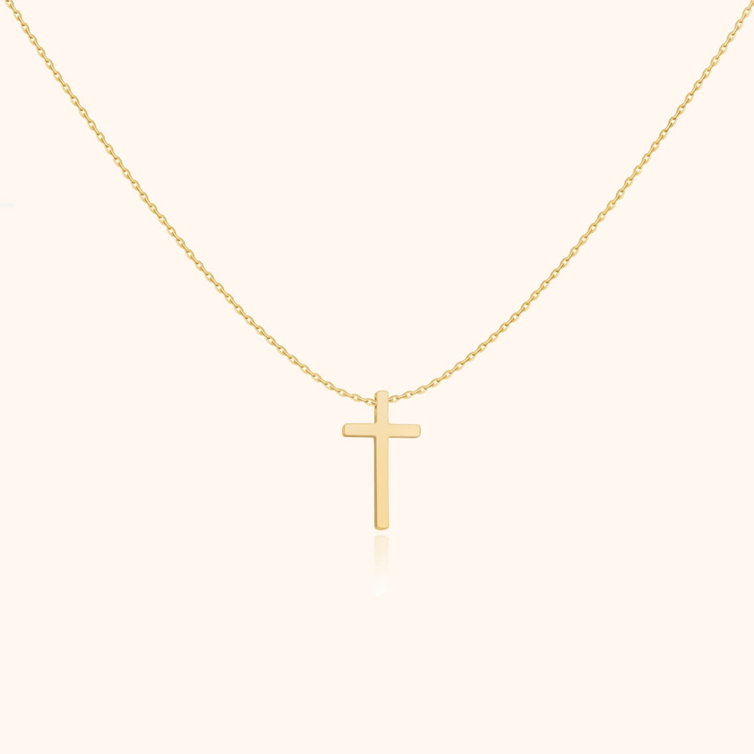 Cross Pendant Chain - Isabella-Gold-The Livary