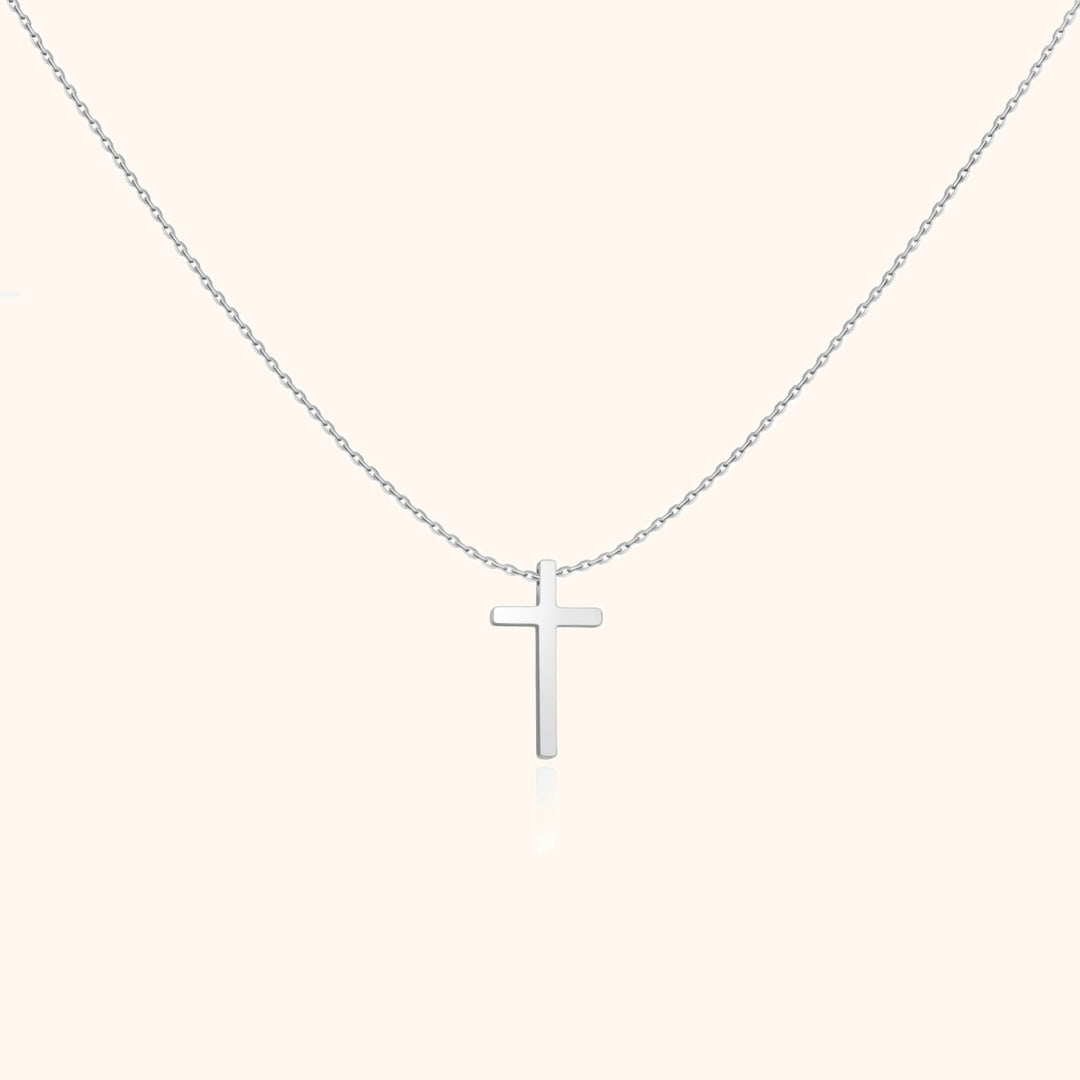 Cross Pendant Chain - Isabella-Silver-The Livary