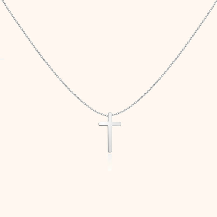 Cross Pendant Chain - Isabella-Silver-The Livary