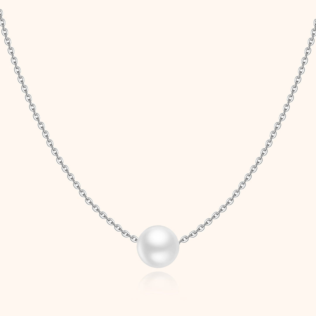 Sea Pearl Necklace - Marie-Silver-The Livary