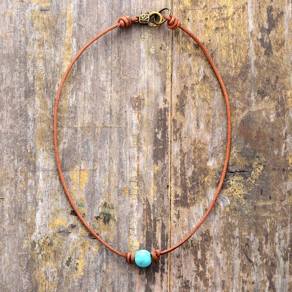 Valuable Turquoise Choker Necklace – Calista-The Livary