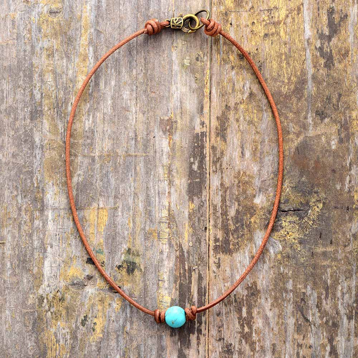 Valuable Turquoise Choker Necklace – Calista-The Livary