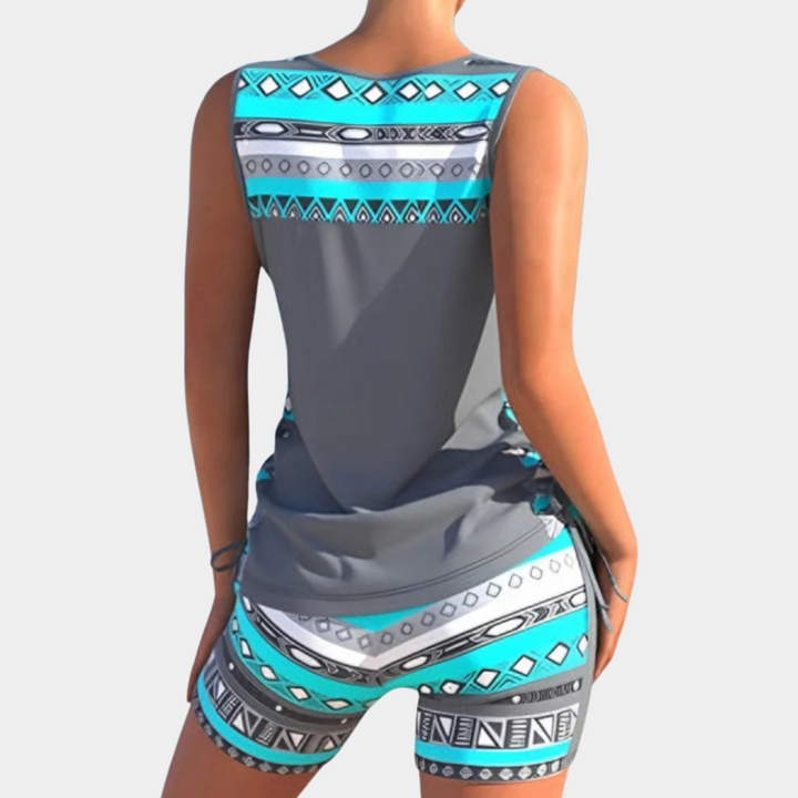 Trendy Tankini - Naomi-Black-XS-The Livary